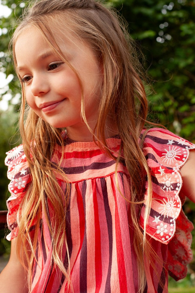 Jurk streep Salsa Sunset