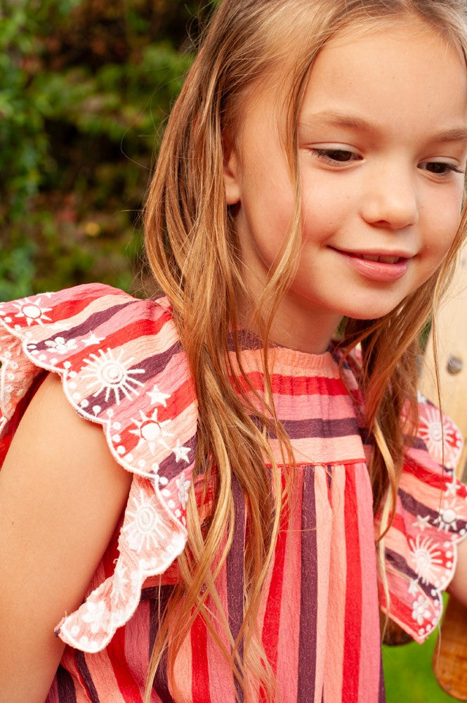 Jurk streep Salsa Sunset