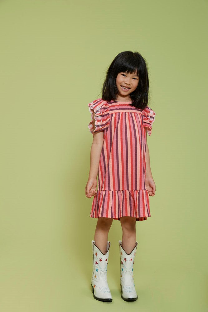 Jurk streep Salsa Sunset