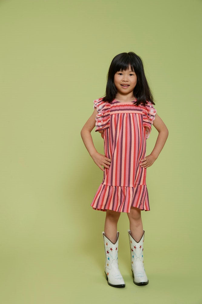 Jurk streep Salsa Sunset