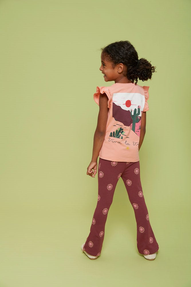 T-shirt backprint Salsa Sunset