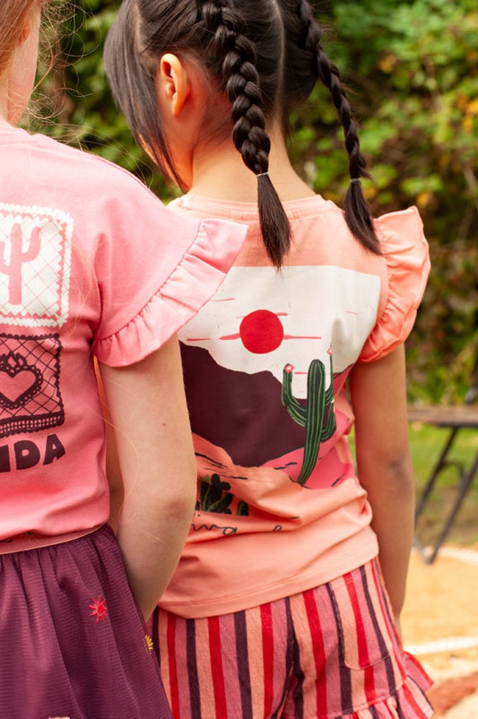 T-shirt backprint Salsa Sunset