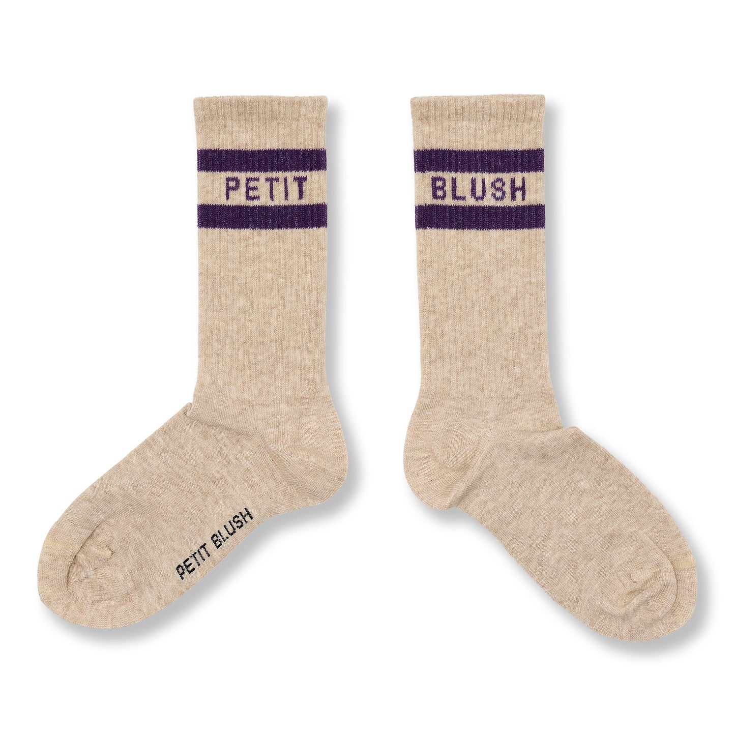 sport socks beige/purple
