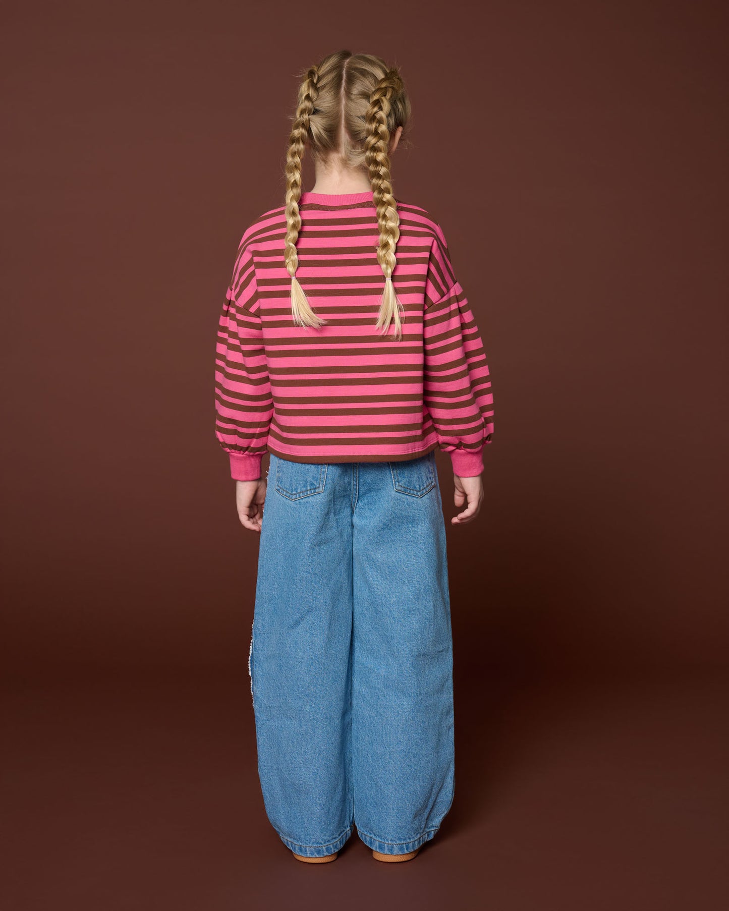 Wide leg jeans - mid blue