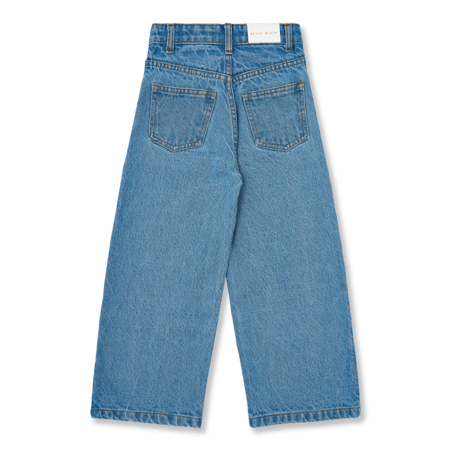 Wide leg jeans - mid blue