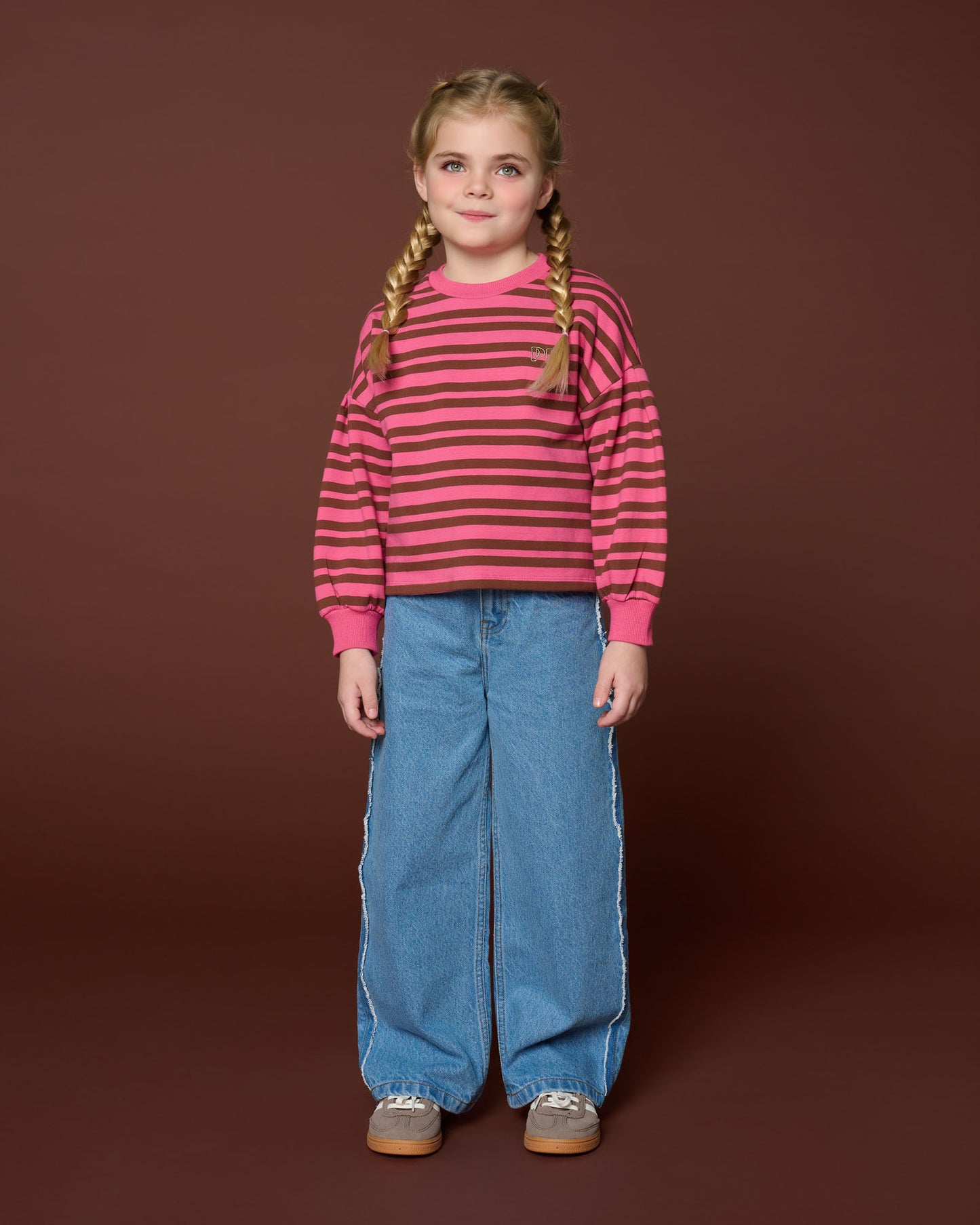 Wide leg jeans - mid blue