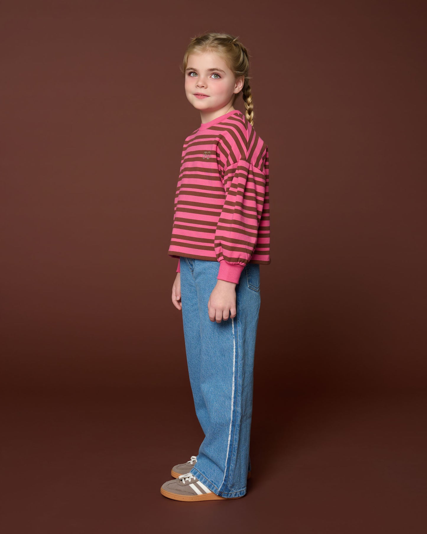 Wide leg jeans - mid blue