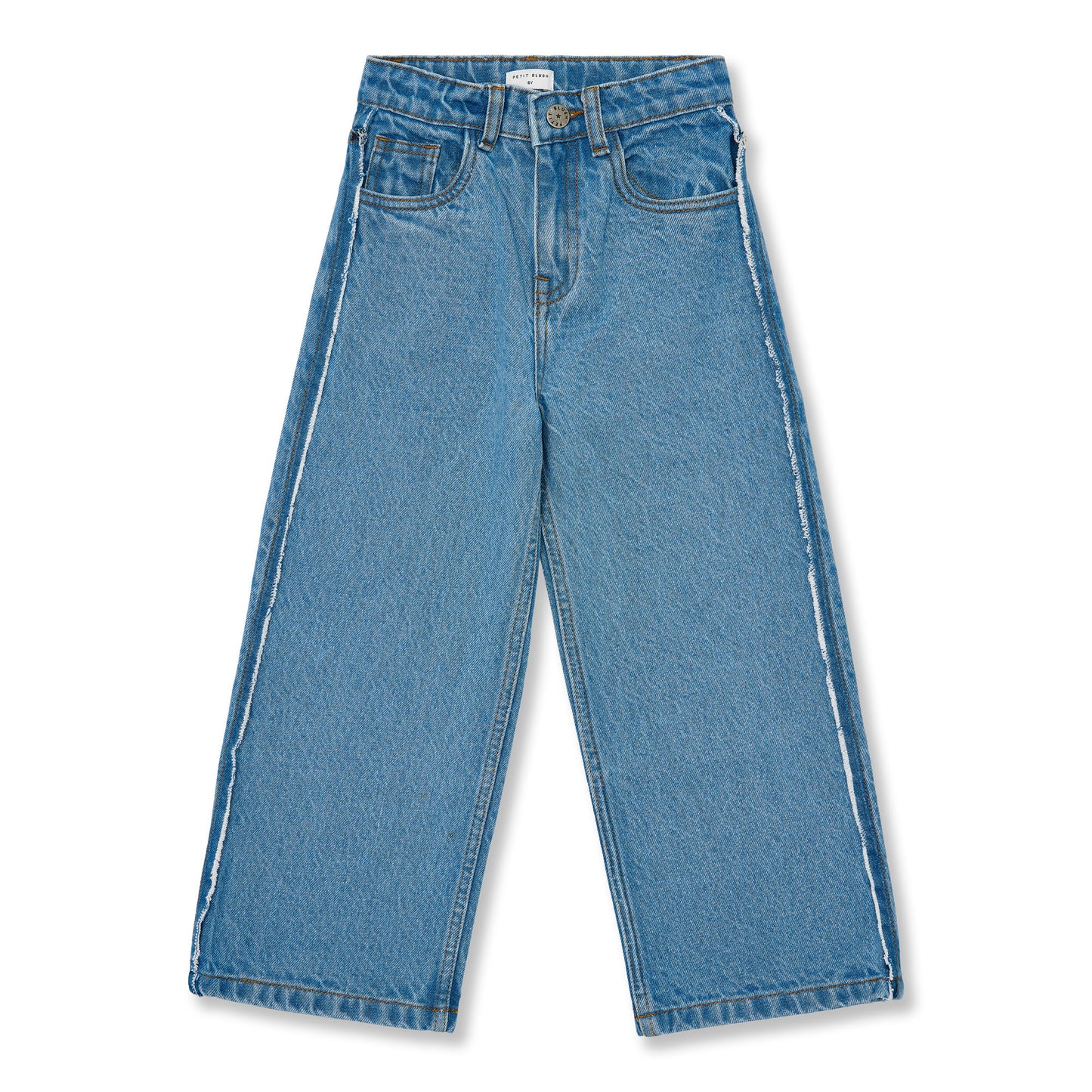 Wide leg jeans - mid blue