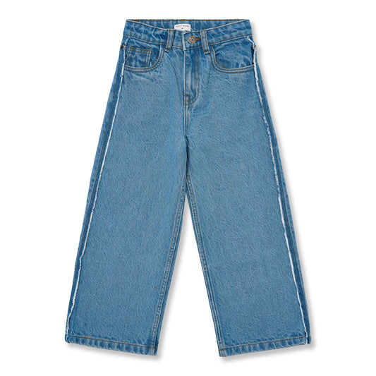 Wide leg jeans - mid blue