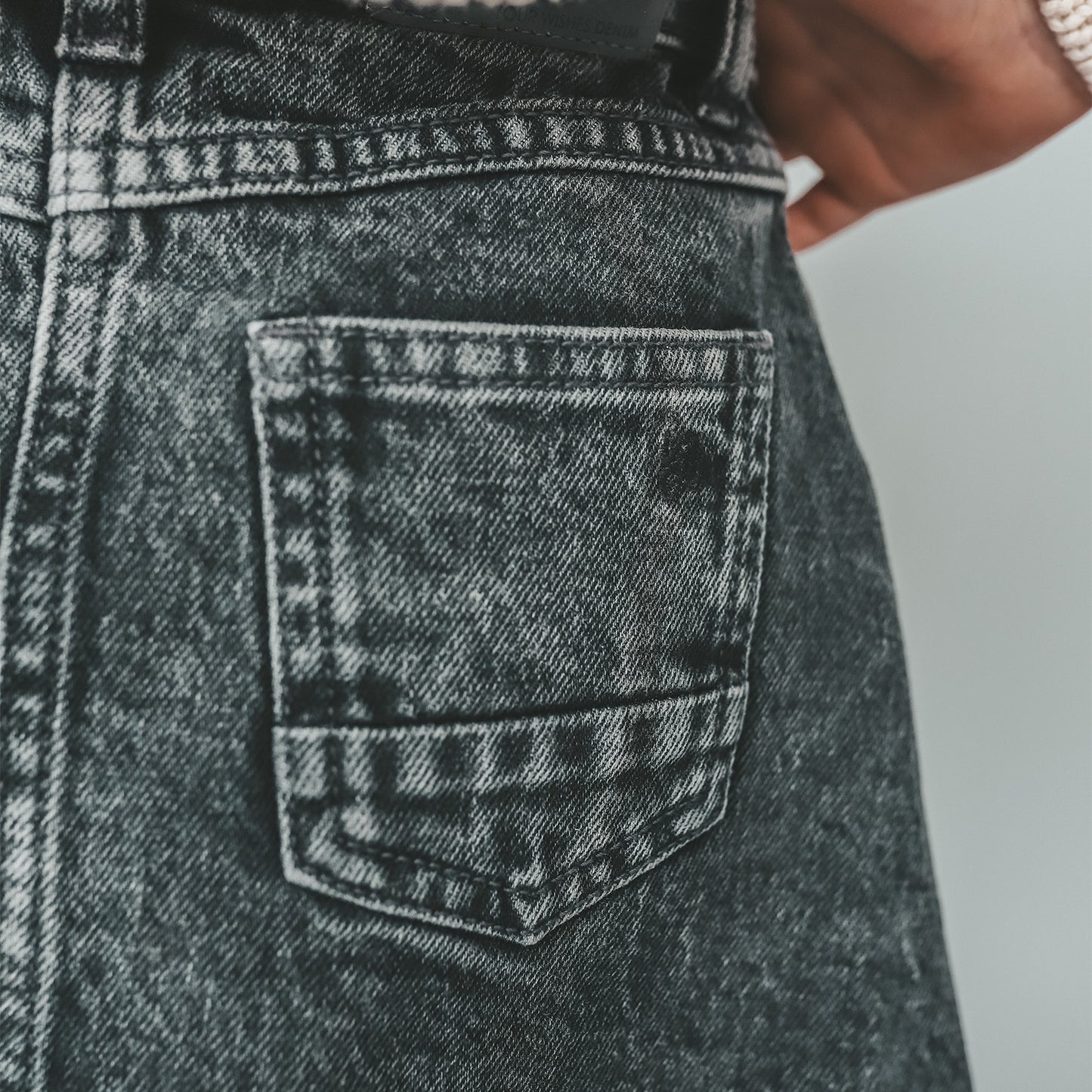 Denim rokje glitter