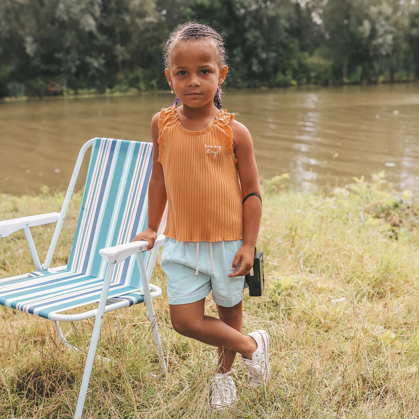 Chambray relaxed short