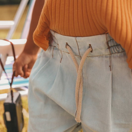 Chambray relaxed short