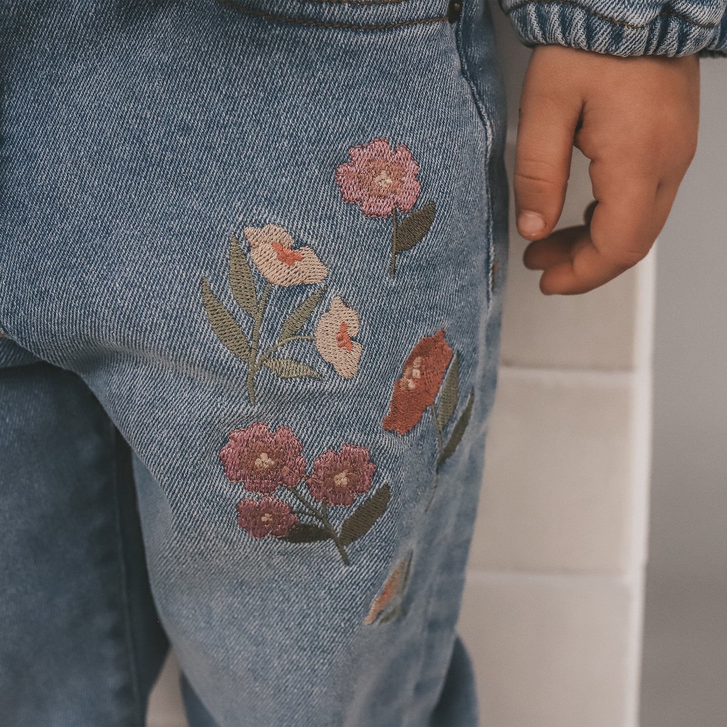 Baggy jeans Blue Denim embroidery