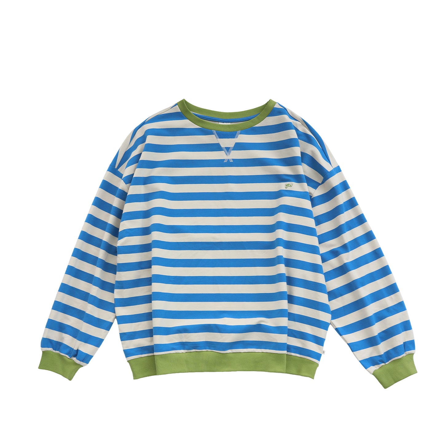 oversized sweater stripes blue Mom