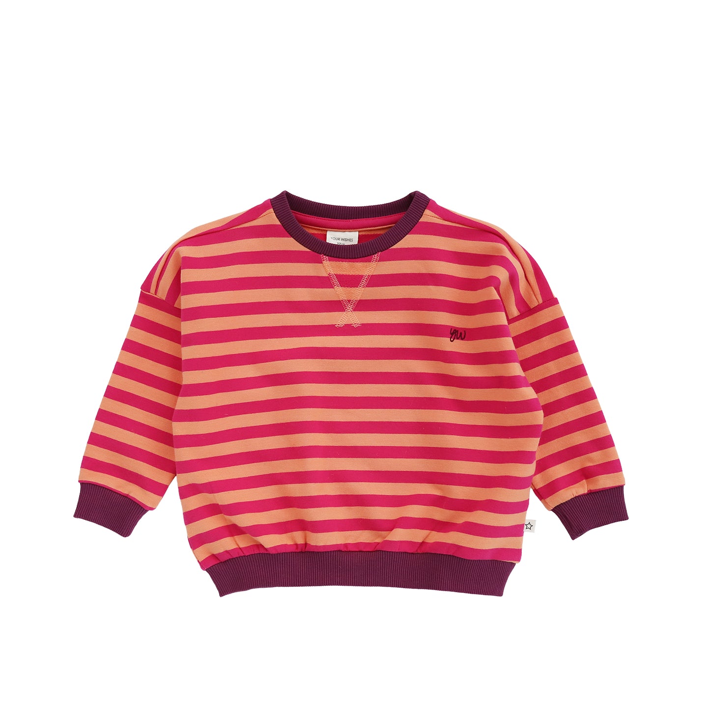 oversized sweater stripes pink