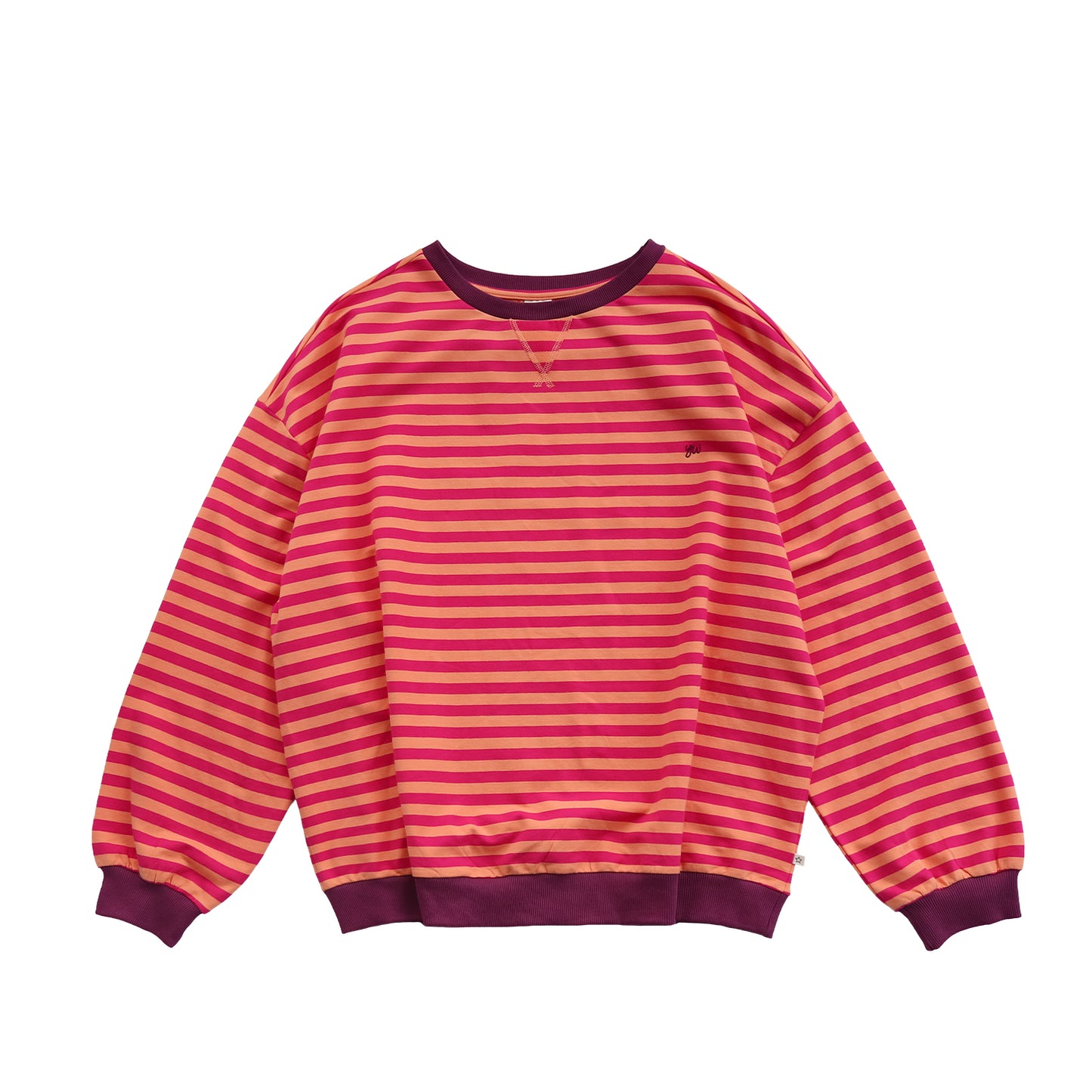 oversized sweater stripes pink Mom