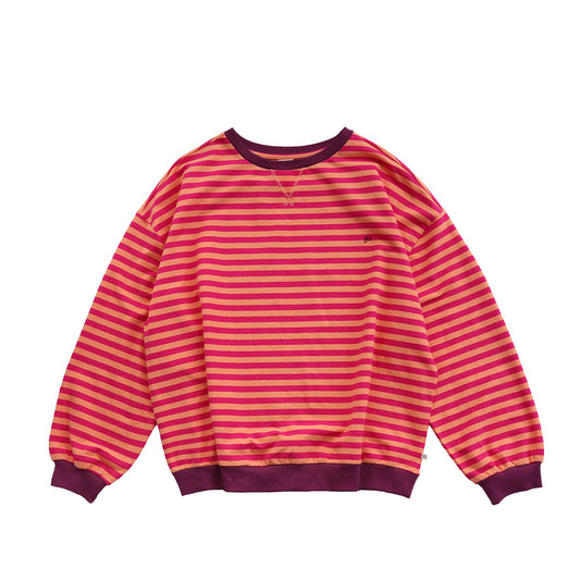 oversized sweater stripes pink Mom