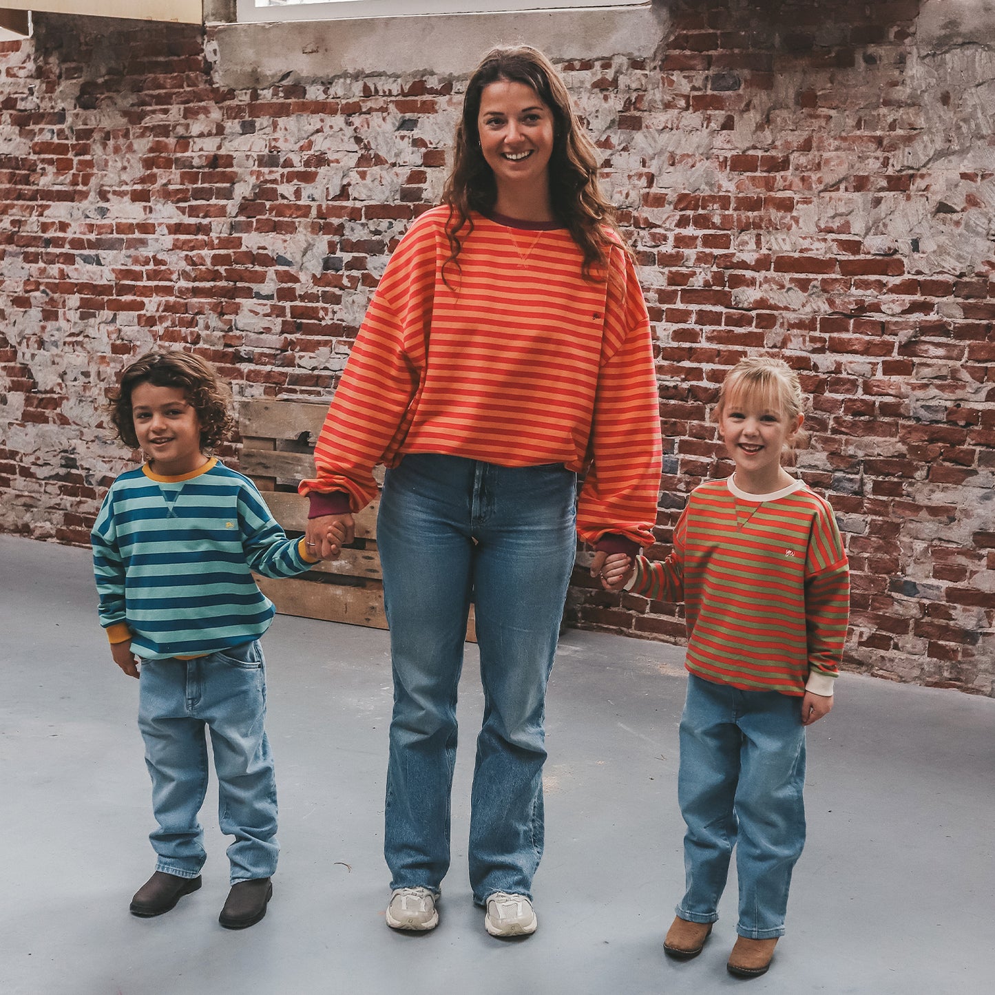 oversized sweater stripes pink Mom