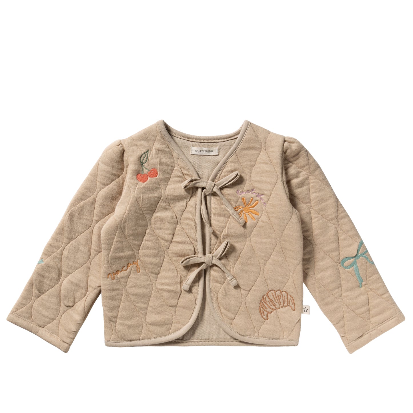 Quilted Jersey embroidery dune