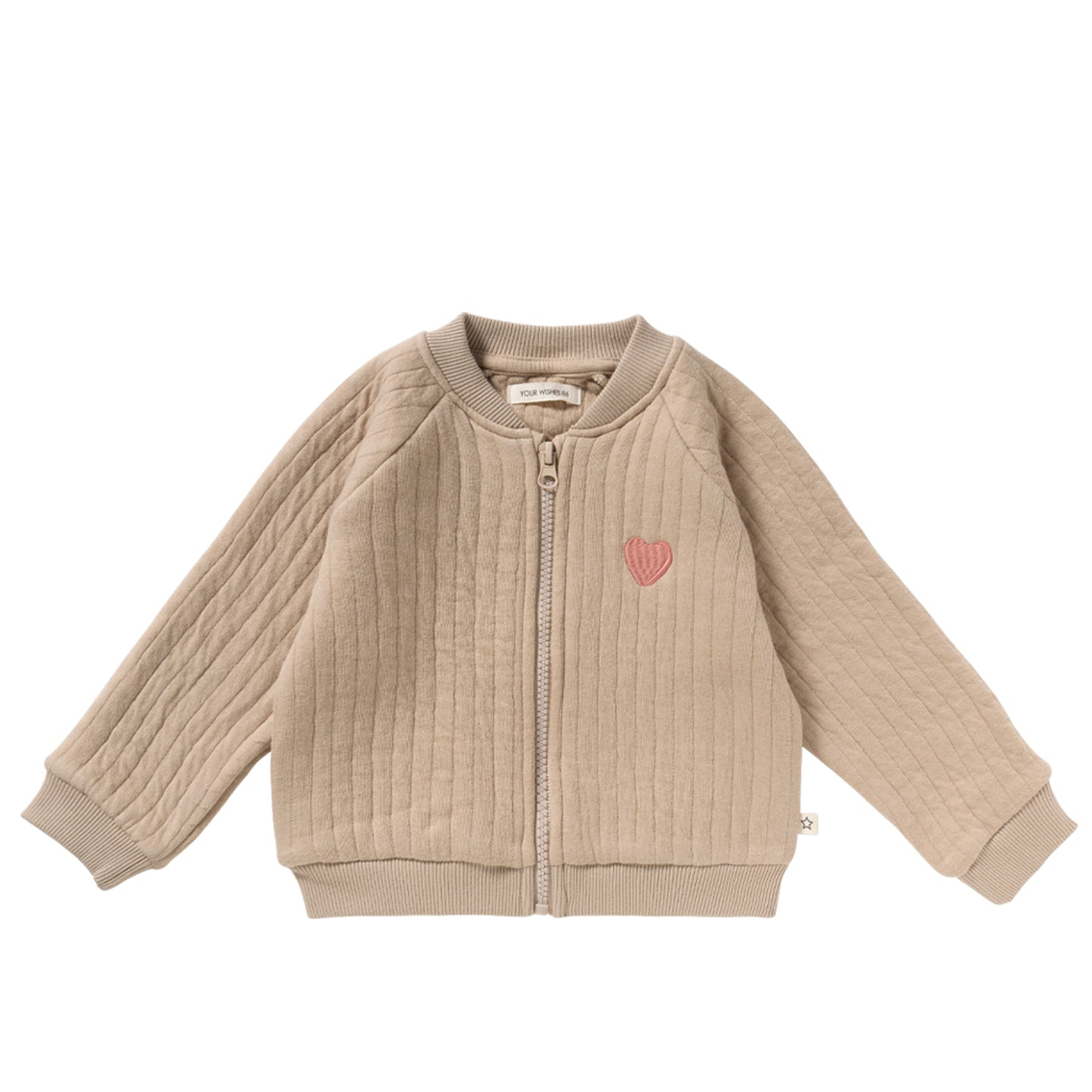 Quilted Jacket Candy Hearts dune