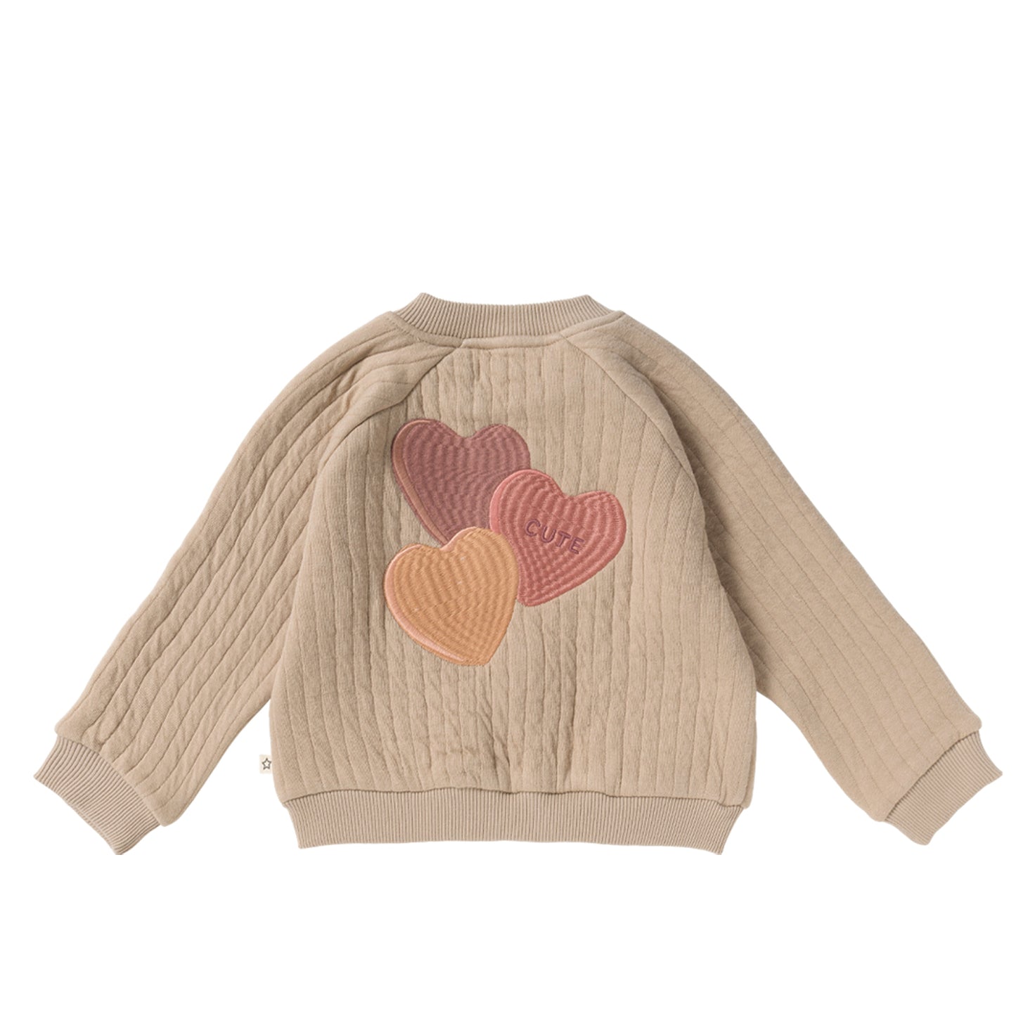 Quilted Jacket Candy Hearts dune