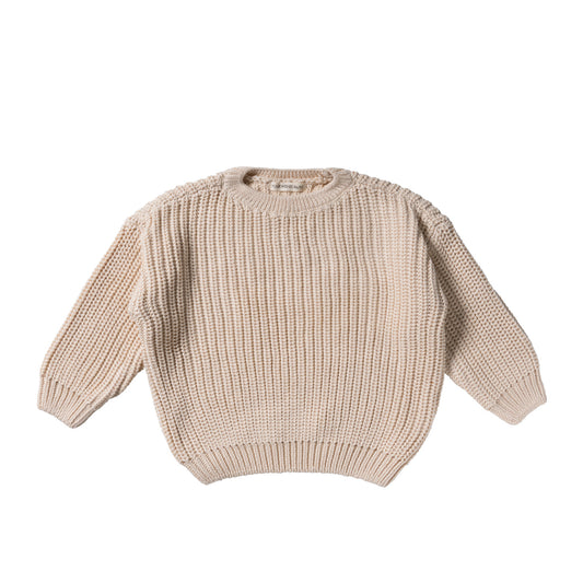 Chunky knit sweater sand
