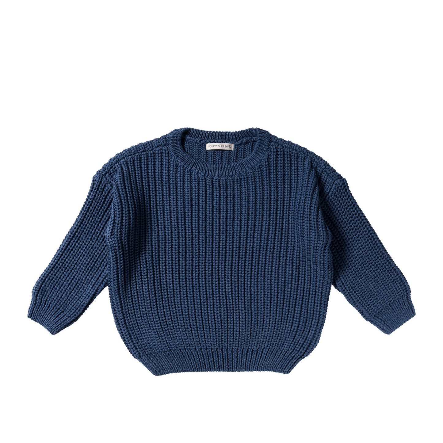 Chunky knit sweater blue
